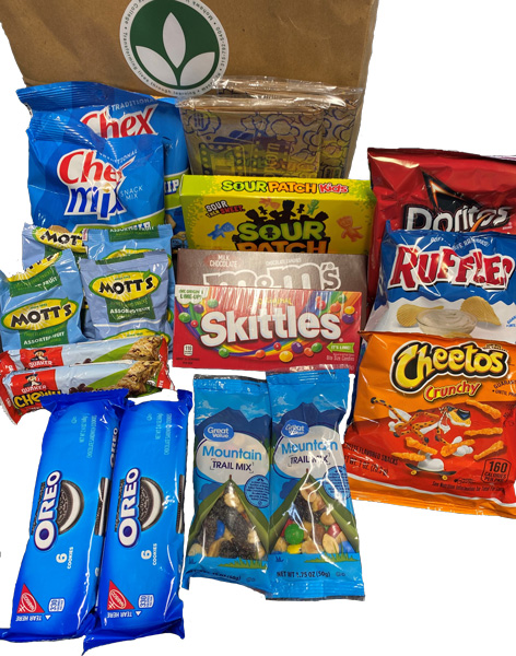 sample of Snack Attack Care Package